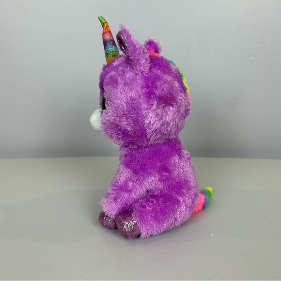 TY Silk Rosette Purple Unicorn 2021 - Picture 5 of 11